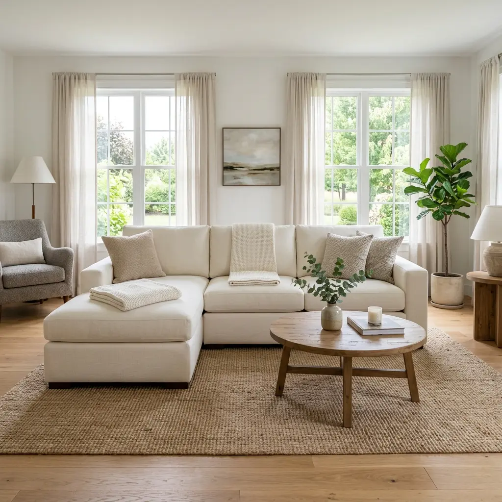 Resultado da lavagem sofa a seco (Depois)